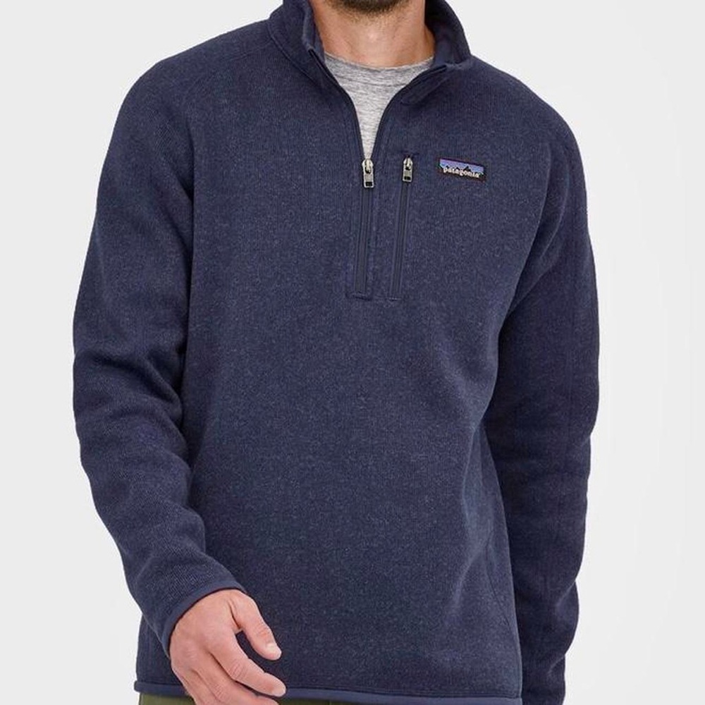 Patagonia Navy Better Sweater 1/4-Zip Fleece Pullover Sweatshirt Men’s Small